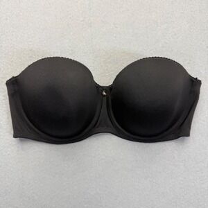 Adore Me Strapless Underwire Padded Bra 34DD Full Support Essential no straps